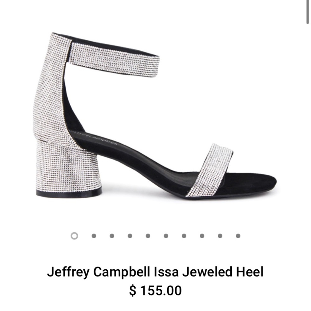 Jeffrey Campbell Issa jeweled heel in Black
